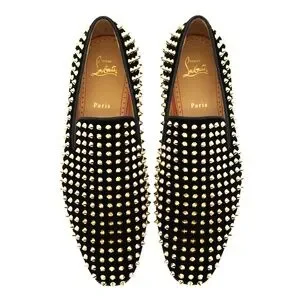 Christian Louboutin Dandelion Gold Spikes Shoes Size 9 US New Christian Louboutin Gold Casual Shoes for Men for sale | eBay main image 3
